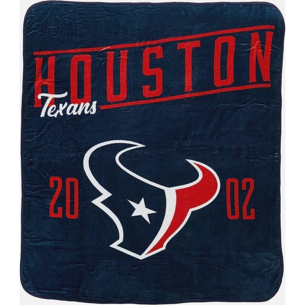 Houston Texans Soft Plush Blanket Silk Touch Sherpa Throw Size 70" by 60 NFL New